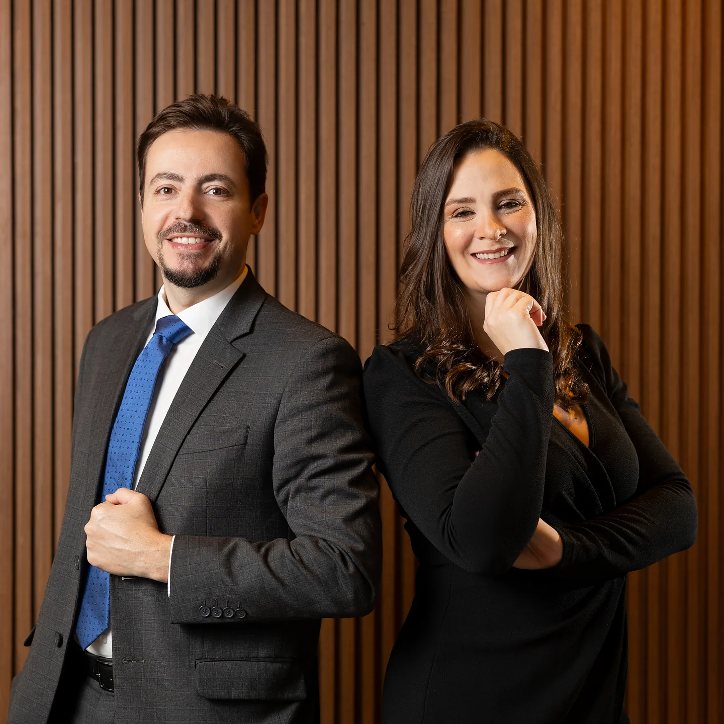 Os sócios João De Mattia Neto e Cristine Weiss De Mattia, do De Mattia Advogados, em Joinville